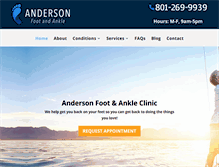 Tablet Screenshot of andersonfoot.com